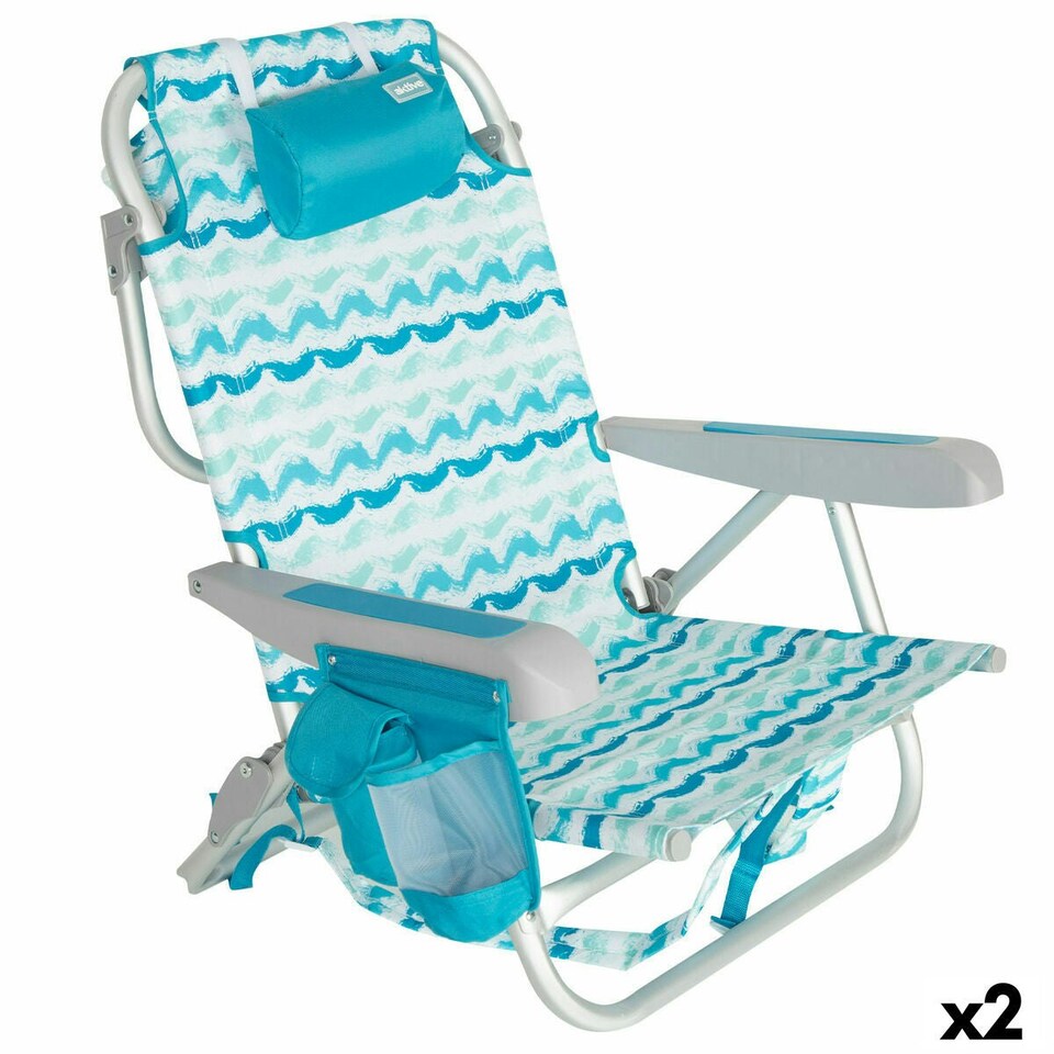 image 1 of Beach Chair Aktive 50 x 70 x 45 cm (2 Units) N/A