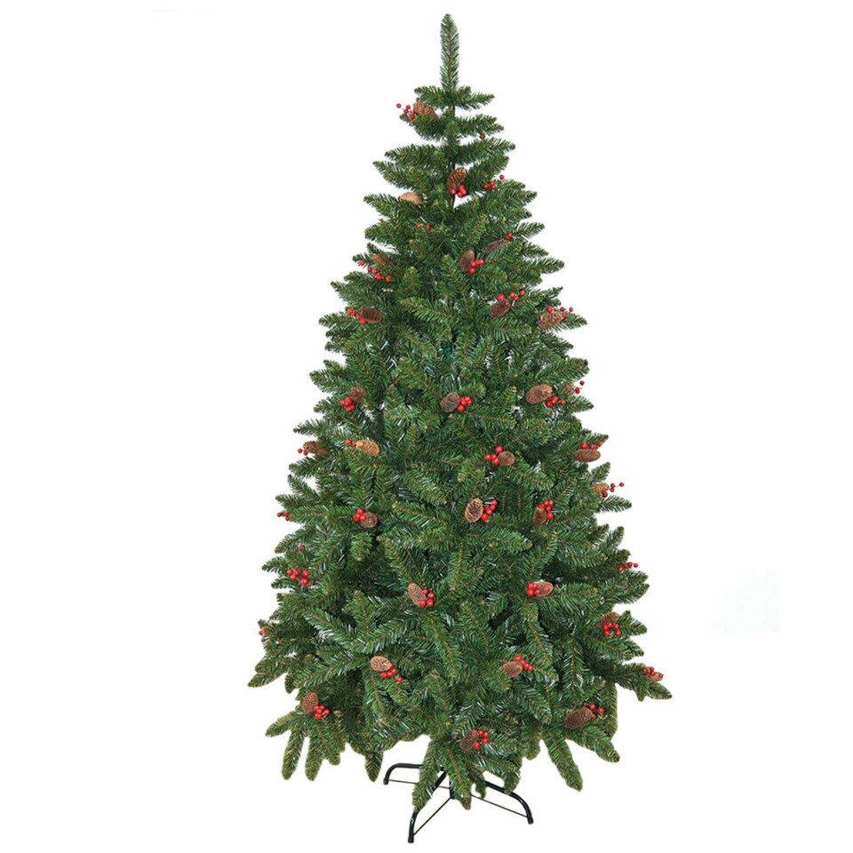 image 1 of 6ft Elegant Pre-Decorated Artificial Christmas Tree Green | 6ft
