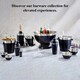 image 5 of Buckingham Stainless Steel Round Serving / Bar Tray 35 cm , black border finish Silver