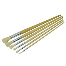 Faithfull Round Fitch Brush Set. 6 Piece - Multi Colour - One Size