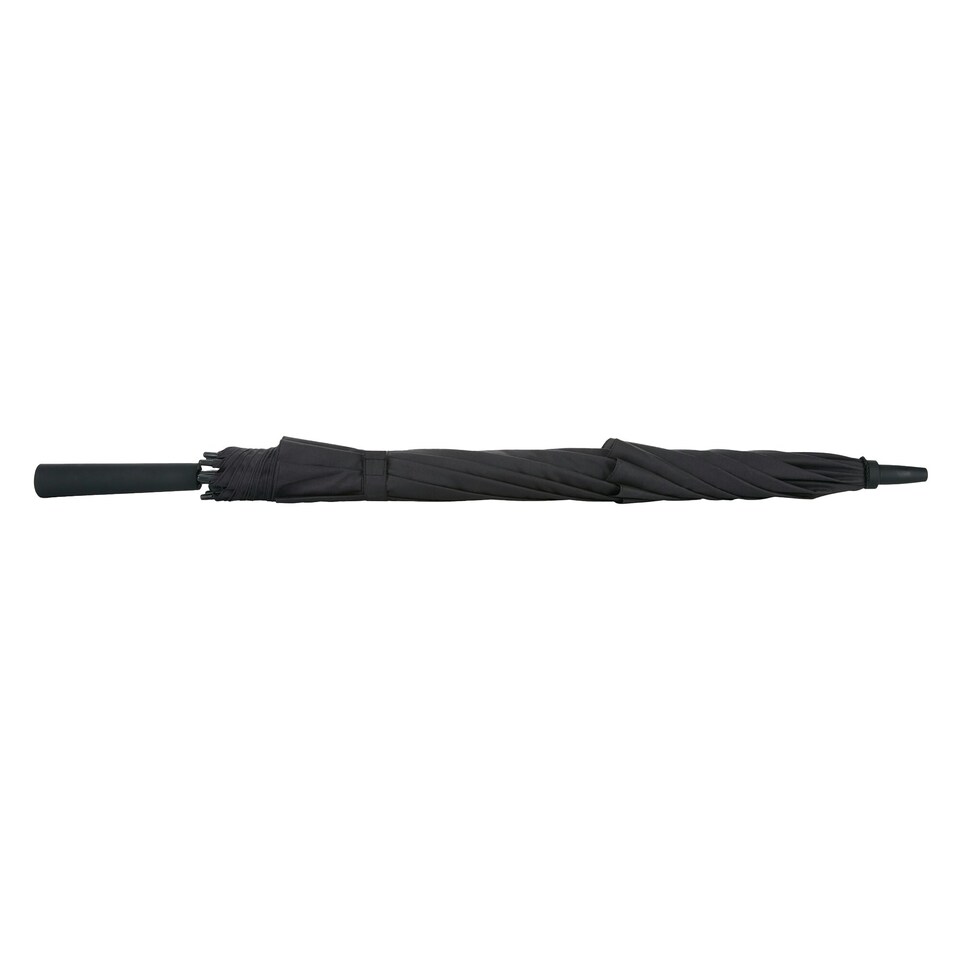 image 1 of Swiss Peak Tornado Storm Aware Folding Umbrella - Black - One Size (UTXD1023)