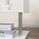 image 8 of HOMCOM Coffee End Table Side TV Sofa Stand Living Room Office Furniture White White