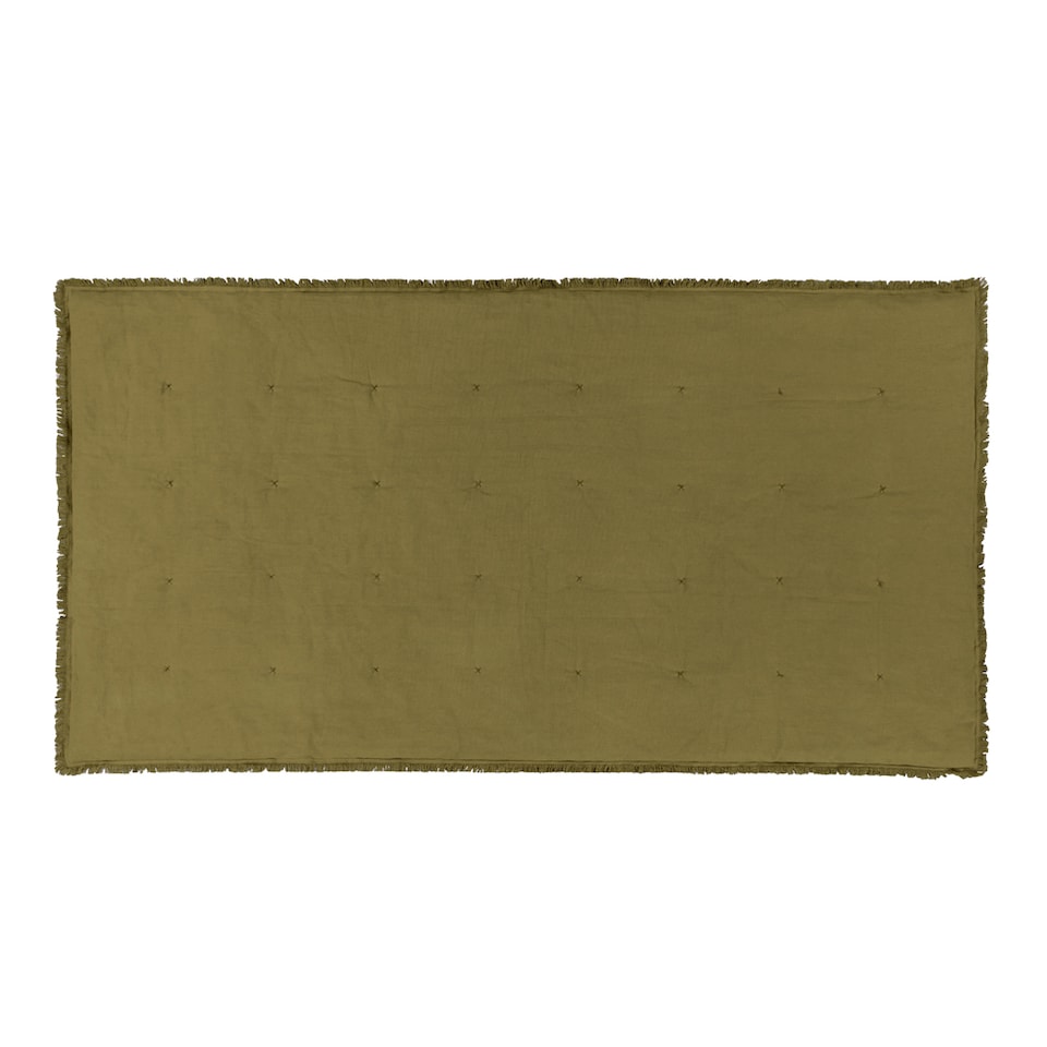 image 1 of Yard Jaye Cotton Velvet Filled Bedspread