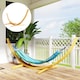 image 2 of Outsunny 3(m) Wooden Hammock Stand for Garden, Patio, Natural 