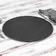 image 7 of Argon Tableware Round Slate Placemats - 30cm - Pack of 6 | Black | Natural