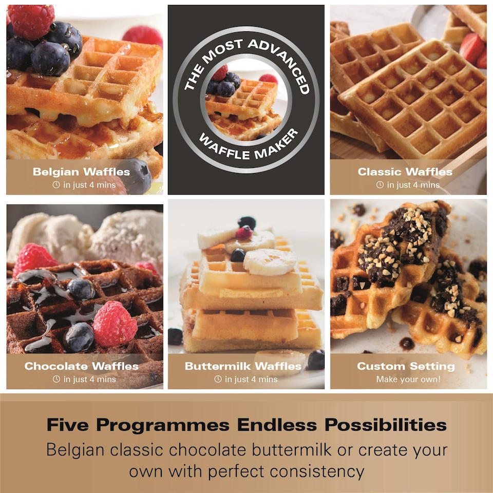 image 1 of Hamilton Beach Pro Smart Waffle Maker