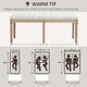 image 8 of HOMCOM End of Bed Bench, Upholstered Bedroom Bench, Cream White