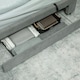 image 8 of HOMCOM King Size Bed Frame with Storage and Adjustable Velvet Headboard