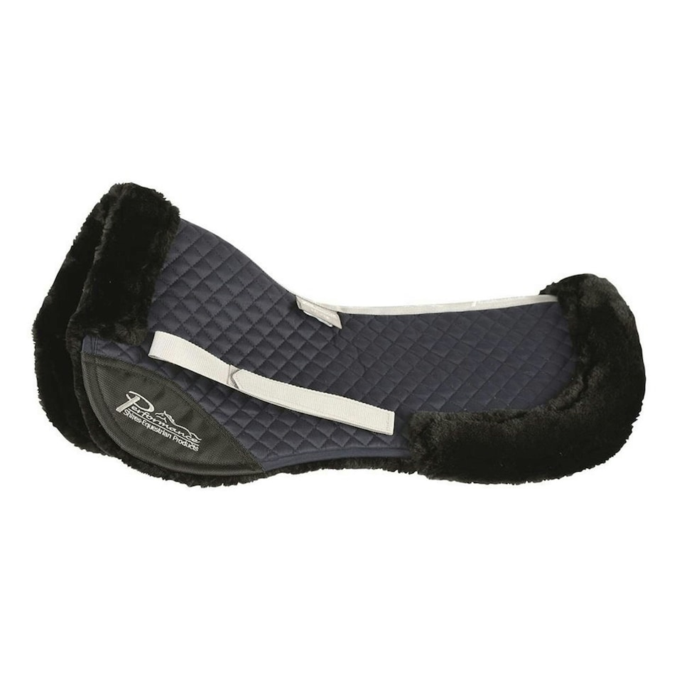 Performance Horse Half Pad - Navy - 18in - 17in