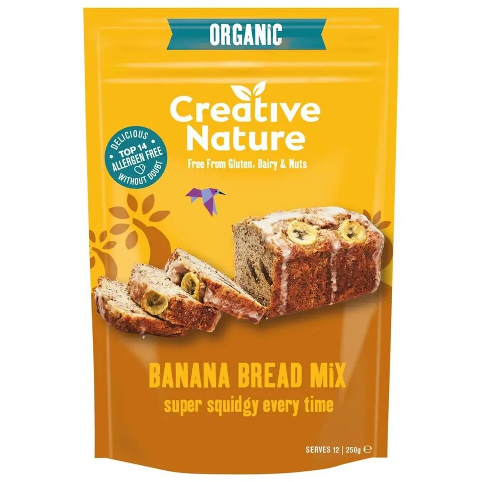 image 1 of Organic Wholegrain Banana Bread Mix 250g (Creative Nature) 