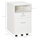 image 5 of Vinsetto Mobile File Cabinet Lockable Storage Unit Cupboard for A4 Letter Home Filing Furniture for Office, Bedroom and Living Room, 39x40x65cm, White
