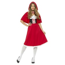 Red Riding Hood Womens/Ladies Costume Set - Red - M M