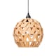 image 1 of ValueLights Battery Operated Outdoor Rattan Hanging Pendant Garden Light | Brown