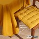 image 5 of Homescapes Mustard Yellow Tablecloth - 137 x 228 cm Yellow