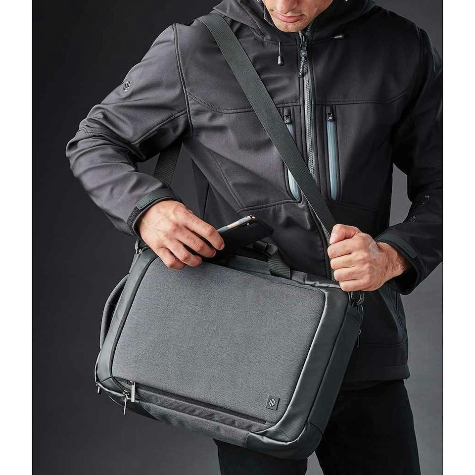 image 1 of Stormtech Road Warrior Laptop Bag - Graphite Grey/Black - One Size