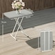 image 7 of Outsunny Folding Coffee Table, Height Adjustable Picnic Table, Charcoal Grey 