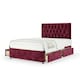 image 1 of Majestic 1000 Pocket Sprung Aubergine Chenille 4 Drawer Divan Set And Lona Headboard King Size