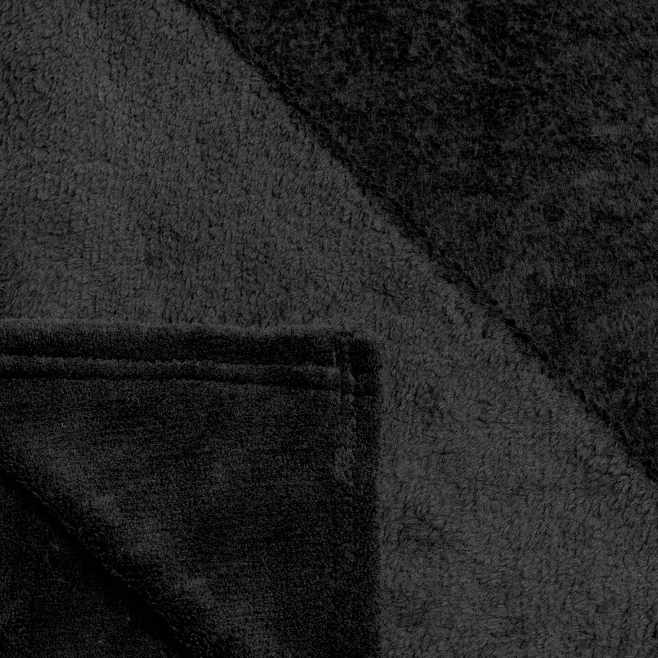 image 1 of BHS Microfleece Throw, Black