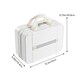 image 5 of Living and Home Portable Hard Shell Travel Makeup Case，White White | Personal Item