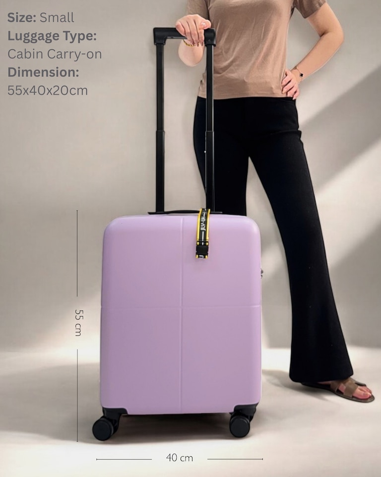image 1 of Premium 100% Makrolon PC 2 PCS Suitcase Set | Vanity + Cabin Luggage