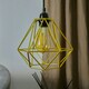 image 2 of ValueLights Modern Geometric Gold Metal Basket Cage Ceiling Pendant Light Shade