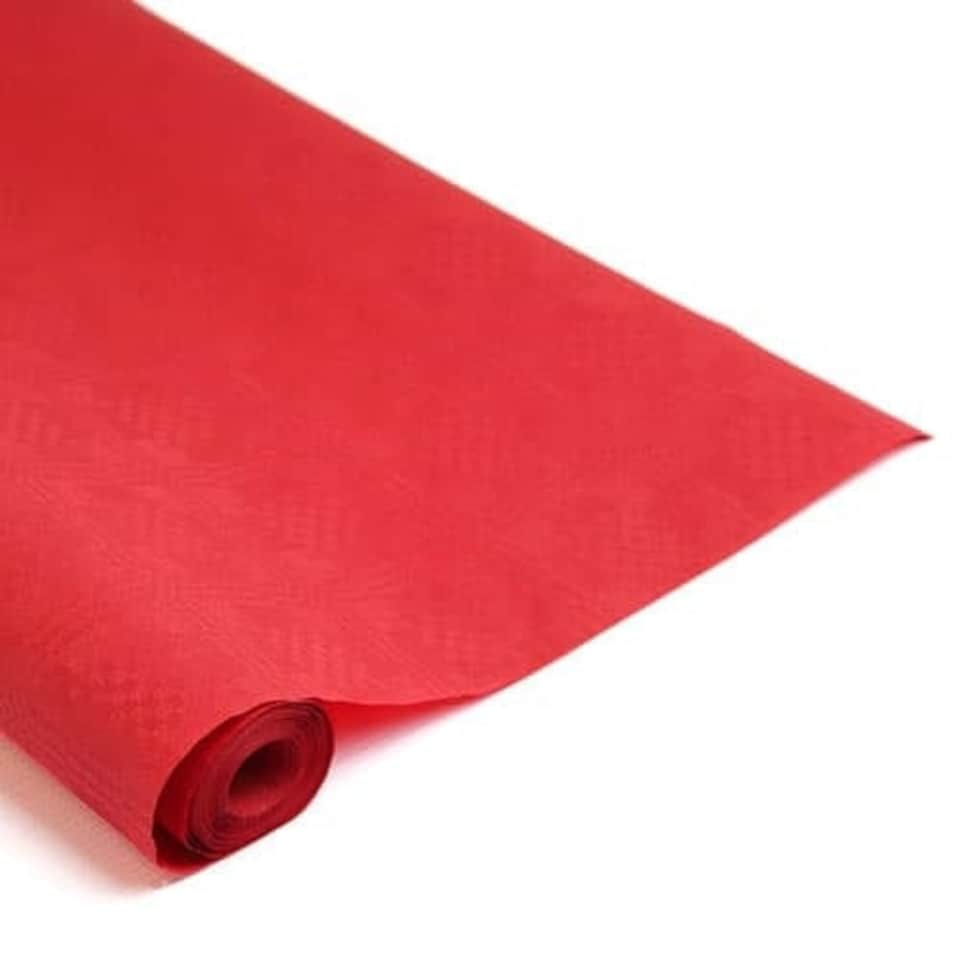 Red Paper Banquet Roll 8m x 1.18m
