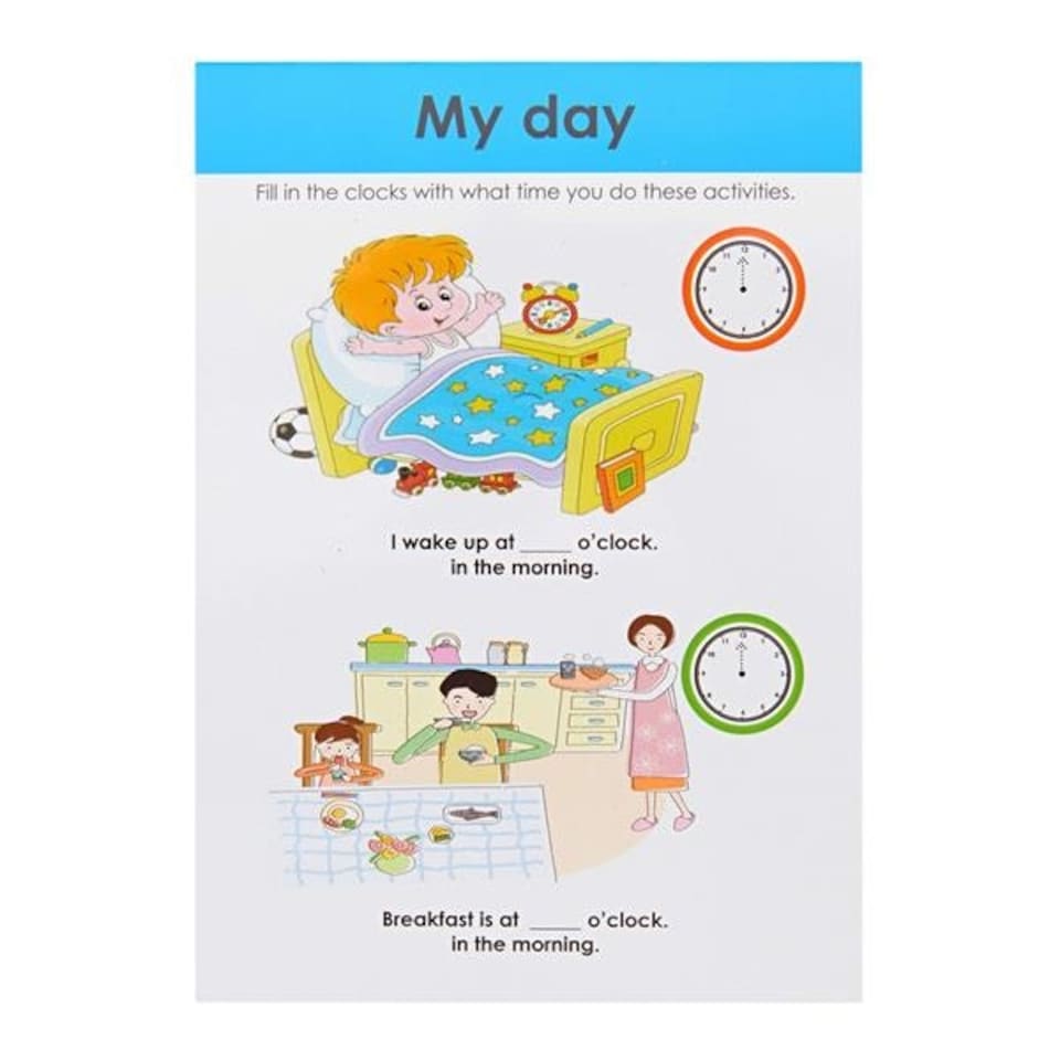 image 1 of A5 22 Pages Wipe Clean Activity Time Book With Pen by Ormond