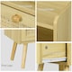 image 5 of Bedside Tables, Set of 2, Boho Side End Table w/ Drawer, Storage Compartment