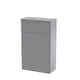 image 1 of Bathroom Floor Concealed Cistern WC Toilet Unit, Satin Grey, 500mm | Grey | Satin Grey | 253 x 500 x 818mm | 1