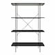 image 1 of Wainwright Bookcase with 4 Shelves Black Oak Black | BLACK OAK