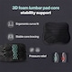 image 5 of Centra Back Support Belt Lower Back Pain Relief Breathable 3D Lumbar 7 Stays | Black | M