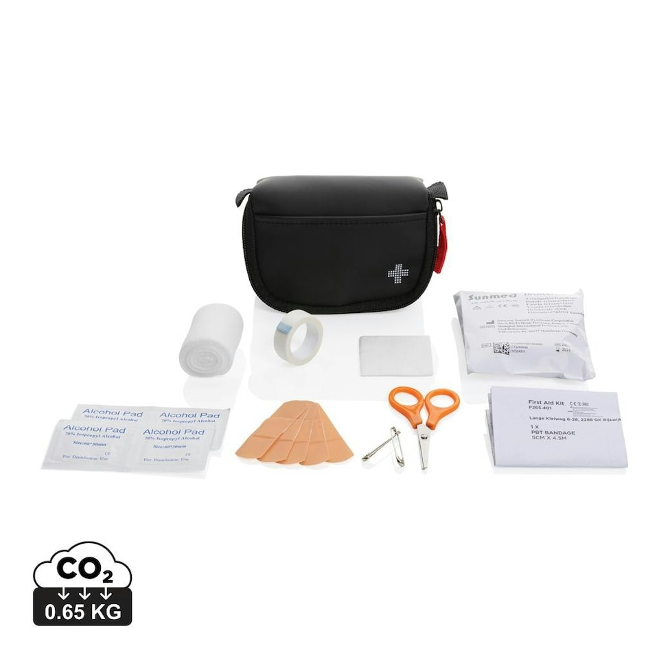image 1 of XD Collection Recycled Faux Nubuck First Aid Kit - Black - One Size