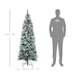 image 3 of HOMCOM 6FTPrelit Artificial Xmas Tree Holiday Décor w/ 300 Colourful LED Light