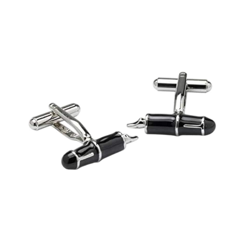 image 1 of Fountain Pen Cufflinks - Onyx Art CK128