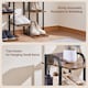 image 7 of Yaheetech 10-Layer Rustic Vintage Shoe Rack for Compact Spaces-Rustic Brown