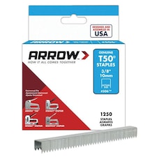 Arrow T50 Staples 10mm 3/8'' 1250pk | Multi | One Colour | One Size | 1
