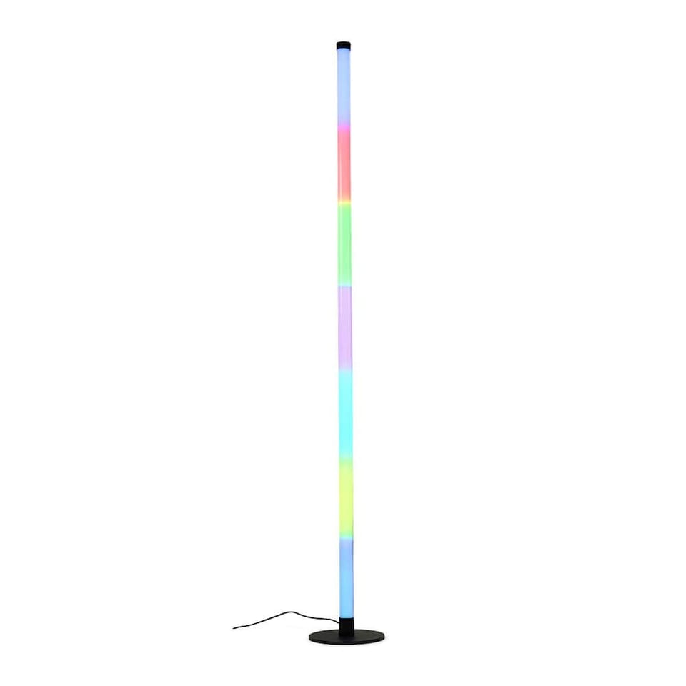 image 1 of ValueLights SMART Floor lamp Dimmable Matte Black SMART Floor Lamp and Integrated LED 4.5W Multicolour Bulb