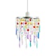 image 2 of Modern Waterfall Design Pendant Shade with Multi Colour Acrylic Drops and Beads | Multi | Multi-coloured | 1