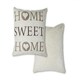 image 1 of Home Sweet Home Cushion Cover in Beige | Cream | Cream