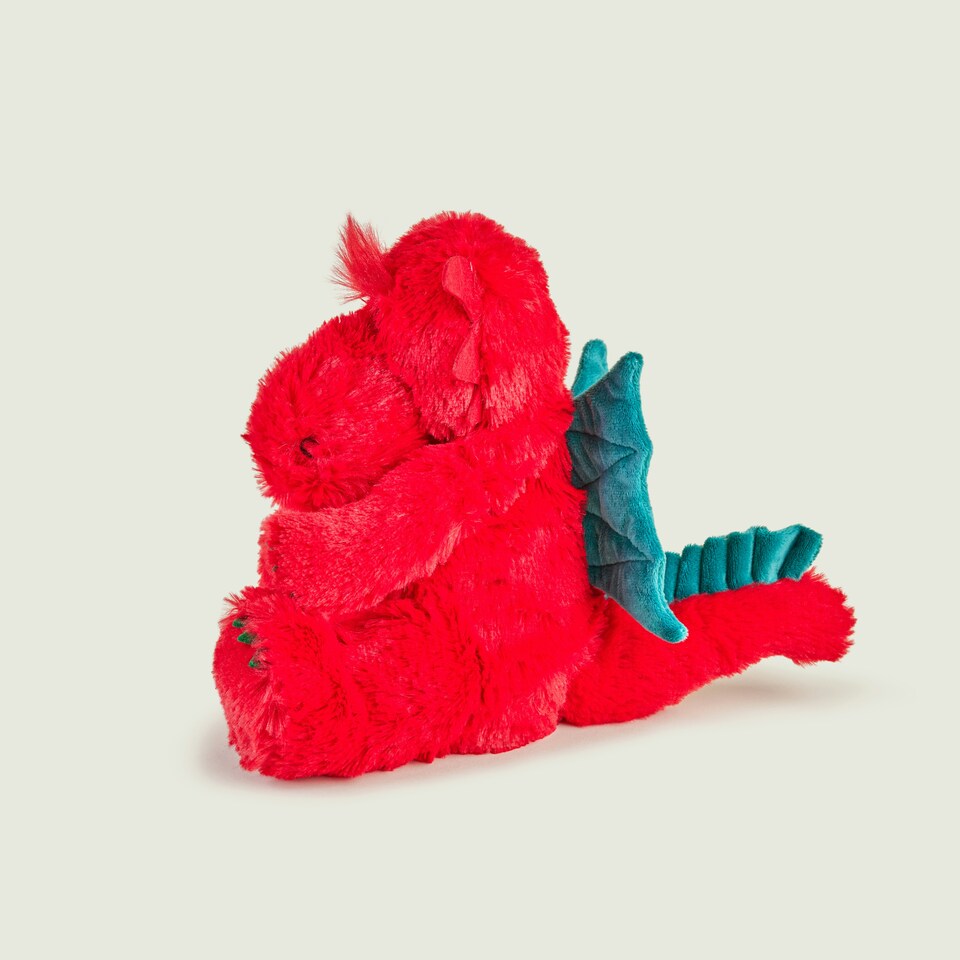 image 1 of Warmies Welsh Red Dragon Microwavable Weighted Teddy