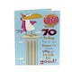 image 3 of Hanson White 70 Today Birthday Card & Badge