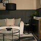 image 3 of ValueLights Reni Black Fabric Large Drum Shade