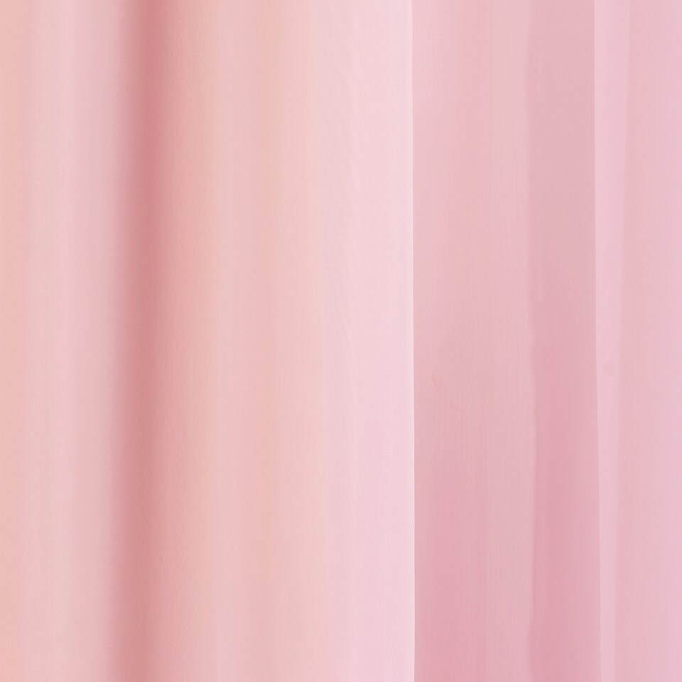 image 1 of Pair of Crystal Pink Plain Voile Panels 137 cm (54 inch) Rod Pocket Panels for Bedroom and Living Room