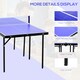 image 3 of HOMCOM Folding Mini Table Tennis Portable Ping Pong Set Games Play Sport w/ Net
