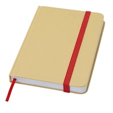 Reed Hard Cover Recycled A6 Notebook - Red - One Size