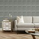 image 3 of Classic Wood Panel Wallpaper in Soft Grey Multi