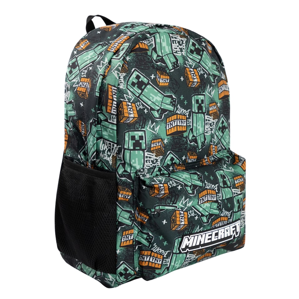 image 1 of Minecraft Childrens/Kids Logo Backpack | Multi | Multicoloured | 1