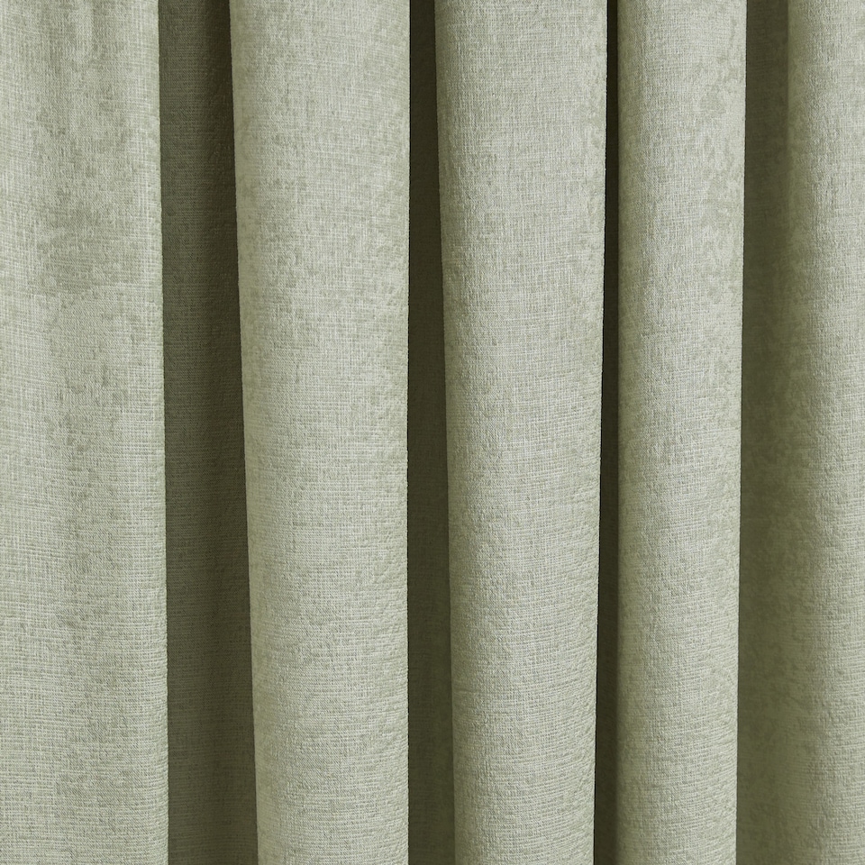 image 1 of Fusion Galaxy Pencil Pleat Curtains Green
