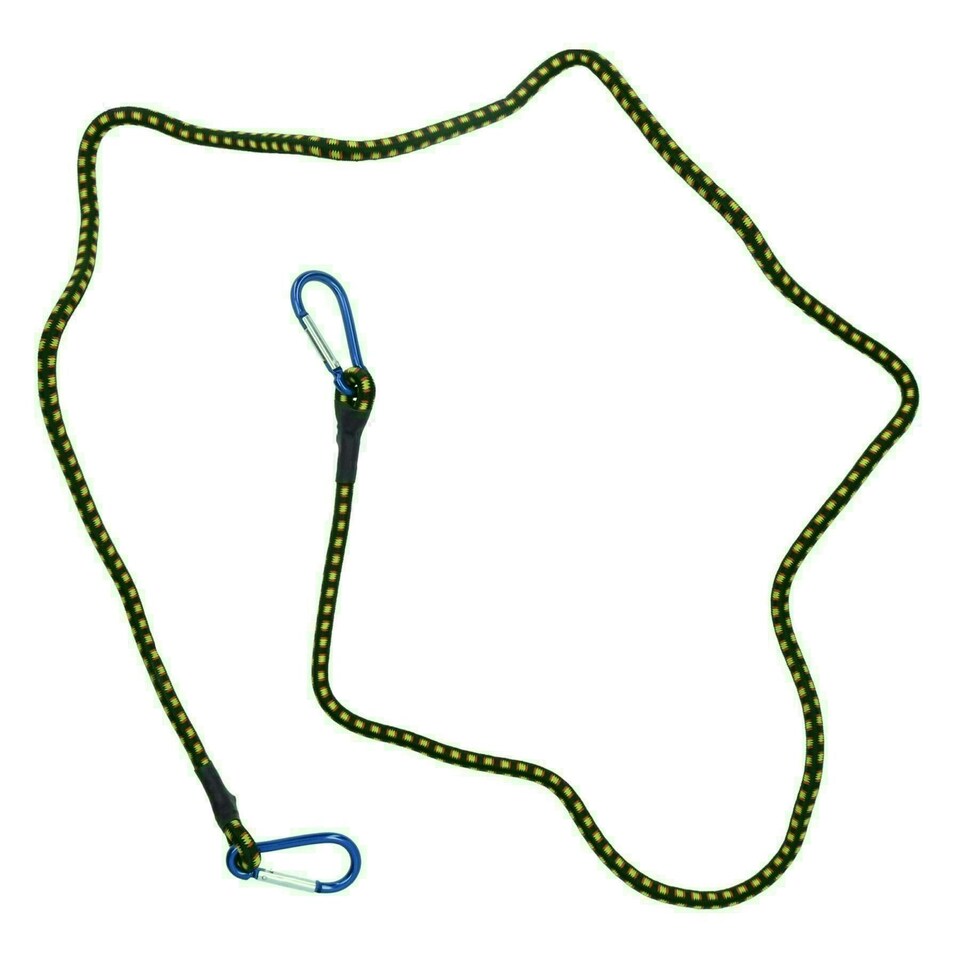image 1 of 72" Bungee Strap with Aluminium Carabiners Hook Tie Down Fastener Holder 1pc