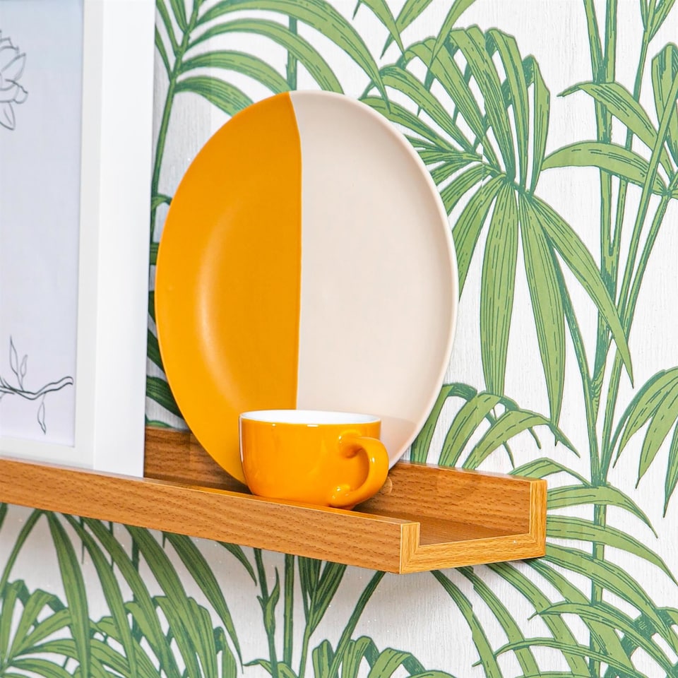 image 1 of Harbour Housewares Floating Picture Ledge Shelves - 57cm - Brown - Pack of 6